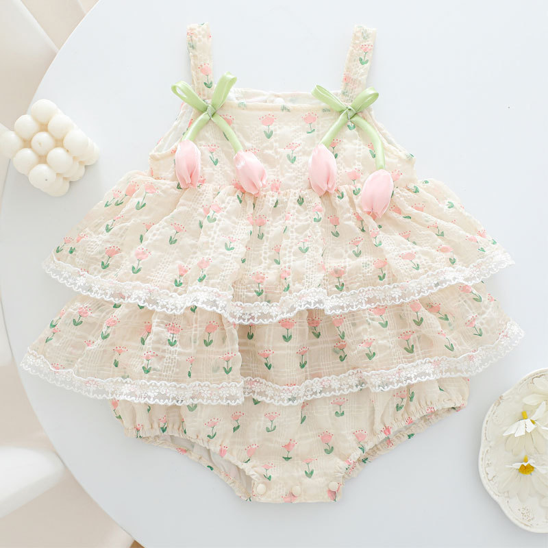 Baby Clothing Online - Combinaison d'été 2026 pour bébé fille,