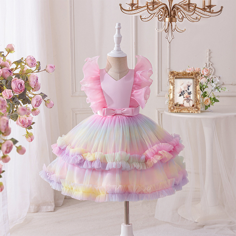 Baby Xmas Clothing - Bébé nouvelle maille robe de princesse