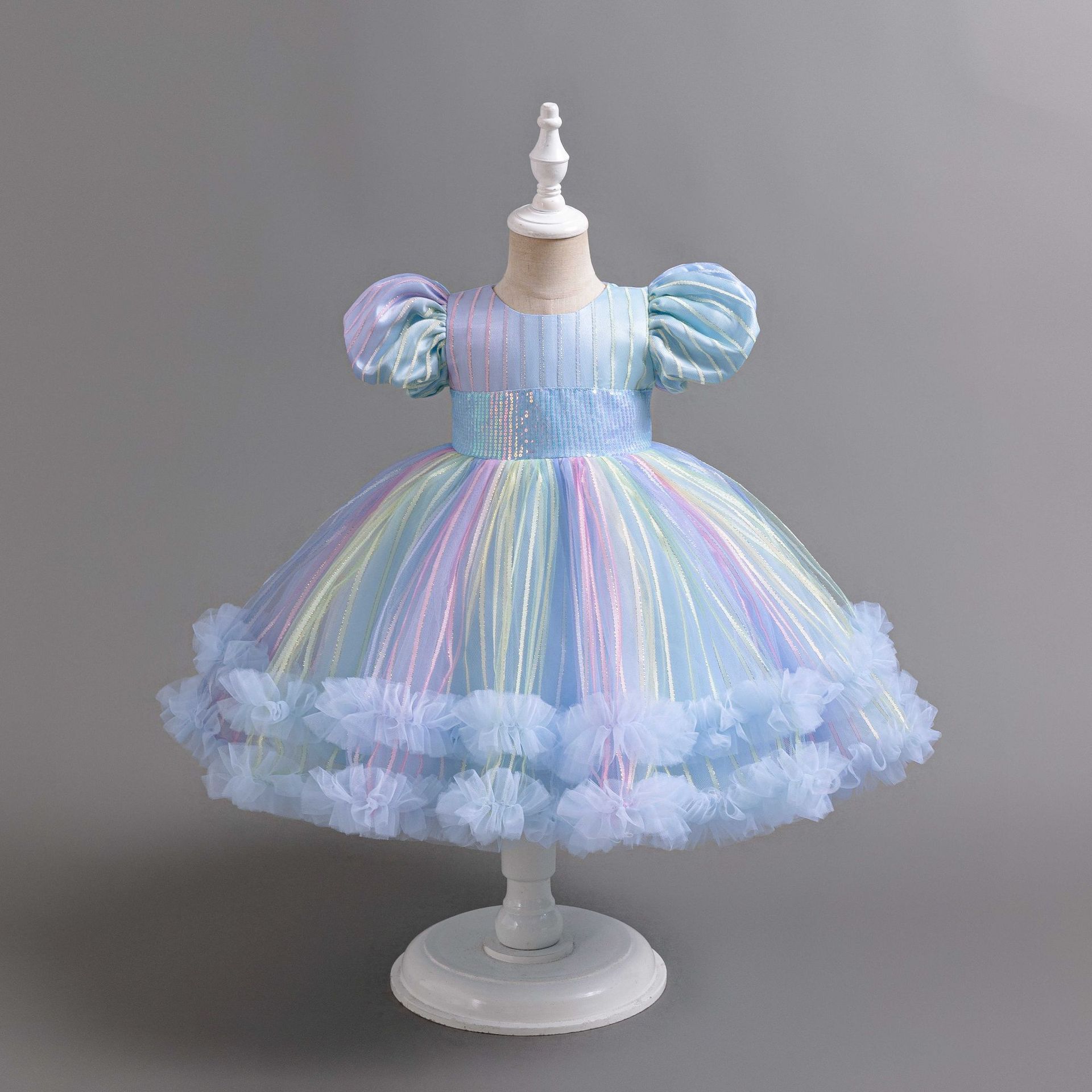 Baby Clothing Girls - Robe de Bal Colorée en Tulle