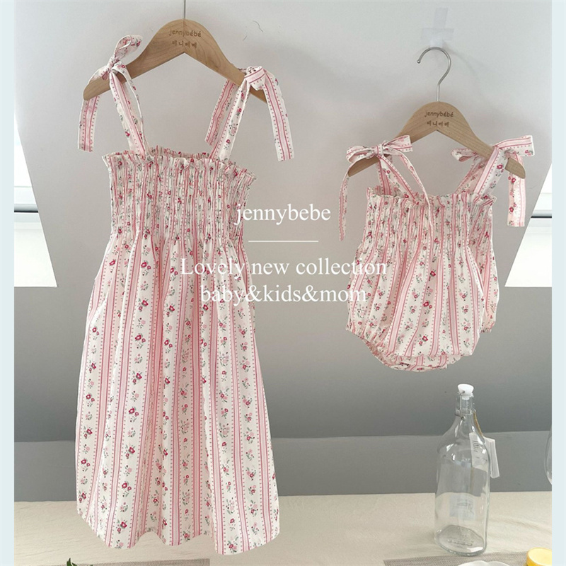 Baby Clothing Online - Barboteuse d'été à bretelles pour petites