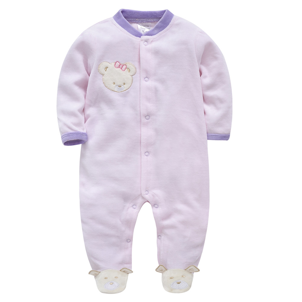 Baby Clothing Gender Neutral - KavAdapters-Barboteuse ours en coton à manches