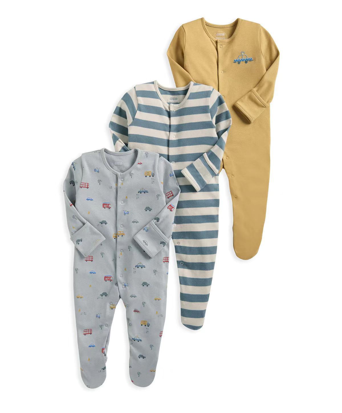 Lot de 3 barboteuses en coton  - Baby Clothing Gender Neutral avis et prix