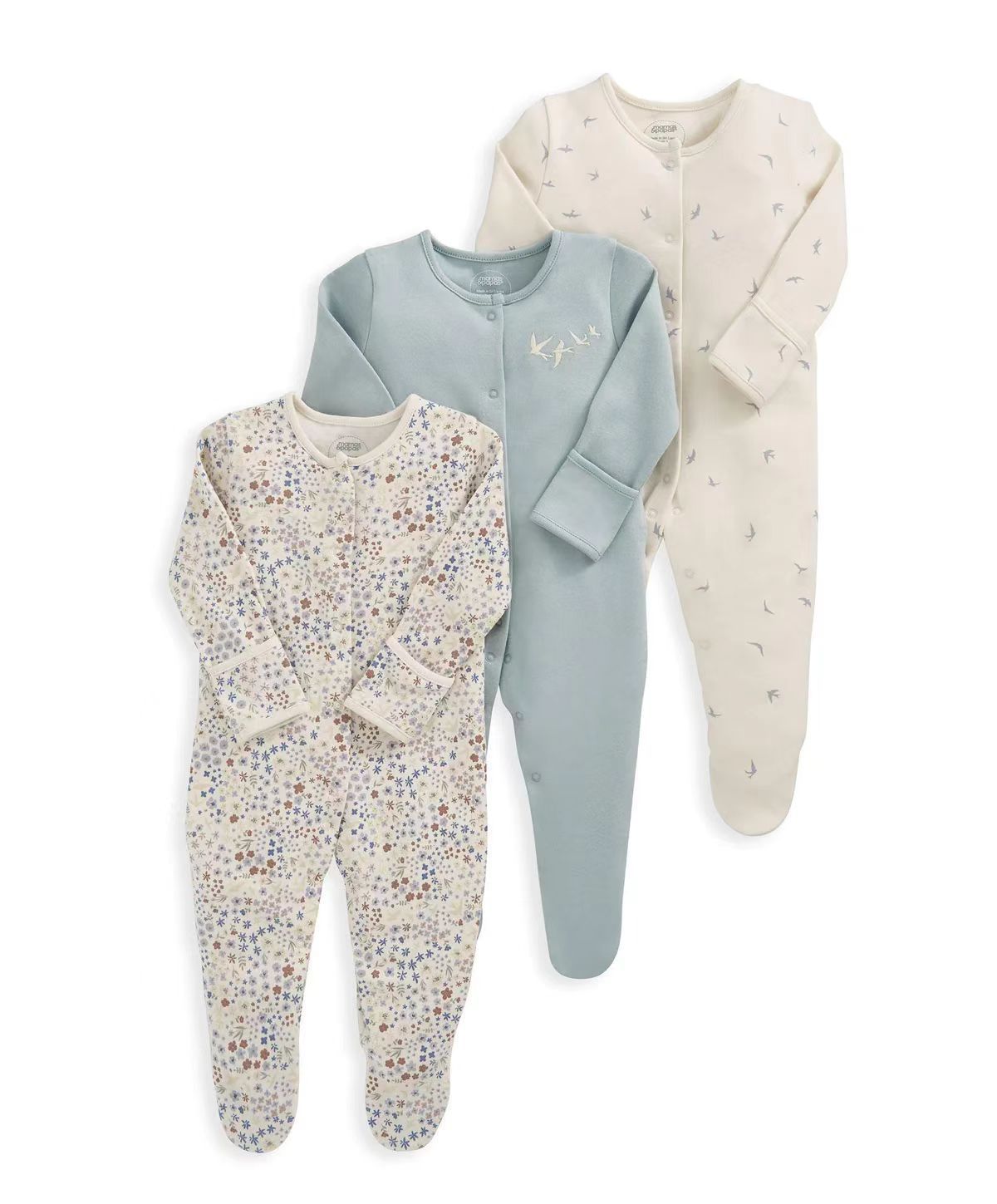 Lot de 3 barboteuses en coton  - Baby Clothing Gender Neutral avis et prix
