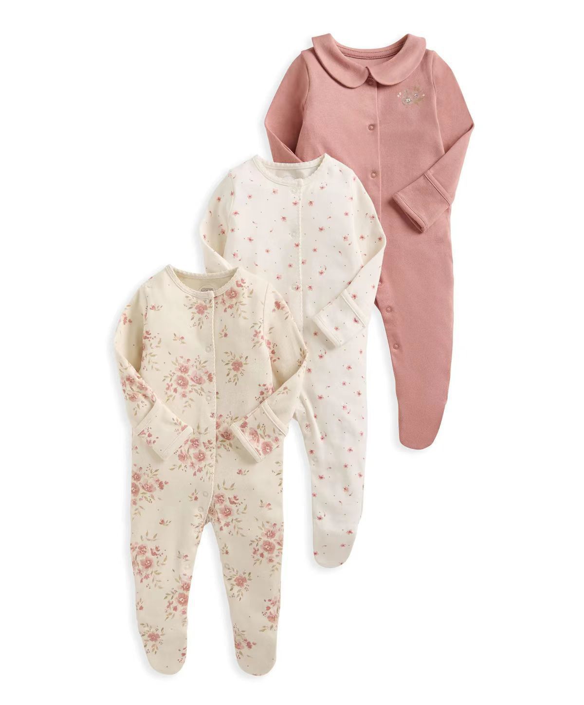 Lot de 3 barboteuses en coton  - Baby Clothing Gender Neutral avis et prix