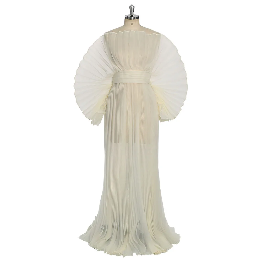 Nouvelles robes longues plissé - Baby Xmas Clothing avis et prix